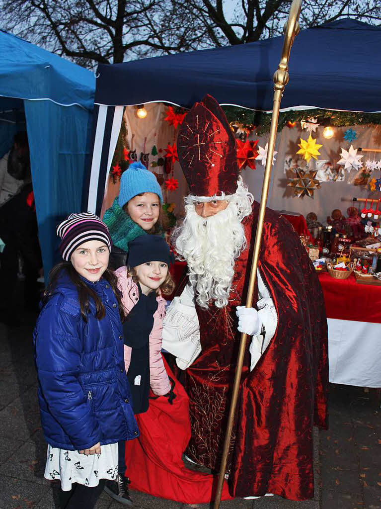 Auch in March mussten die Kinder nicht vergeblich auf den Nikolaus warten.