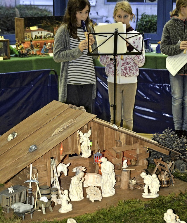Die Fltenkinder der Musikvereine Reut...kt fr eine stimmungsvolle Atmosphre.  | Foto: Benedikt Sommer