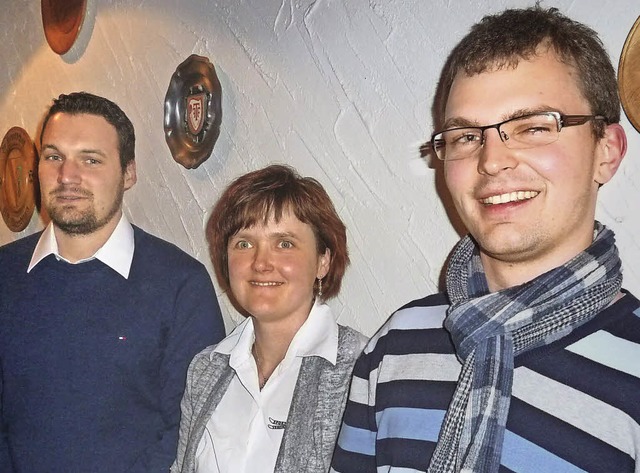 Neu: (von links) Daniel Sigwarth, Silvia Kern und Florian Fuchs  | Foto: Heidrun Simoneit