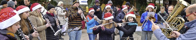 Die Jugend des Musikvereins Titsiee-Jostal spielte weihnachtliche Lieder.  | Foto: Eva Korinth