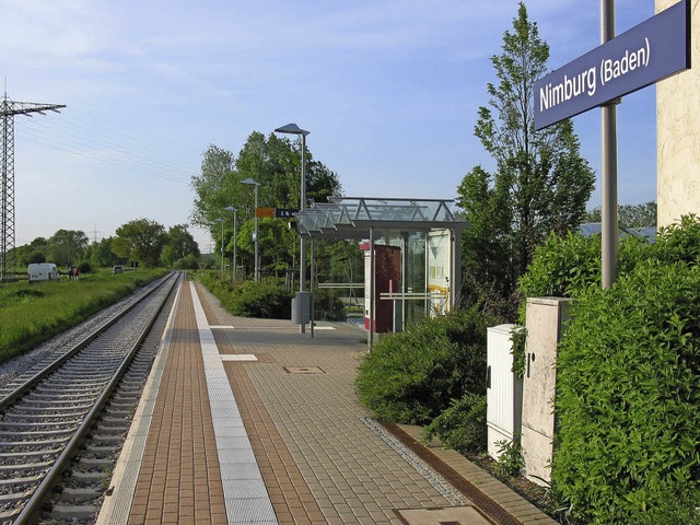 Der Bahnhof in Nimburg wird mit der El...uhlbahn zum Kreuzungsbahnhof umgebaut.  | Foto: SWEG