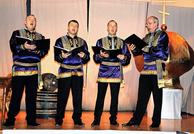Das stimmgewaltige Quartett begeistert... bei russischen Abend in St. Blasien.   | Foto: Christiane Sahli