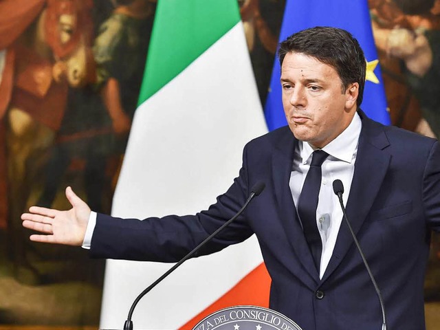 Was wird aus Italien, was wird aus ihm...den Ausgang des Referendums geknpft.   | Foto: dpa