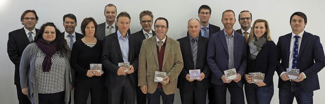 Brgermeister und Touristiker der 13 b...macher Frank Erny (Vierter von rechts)  | Foto: Susanne Gilg