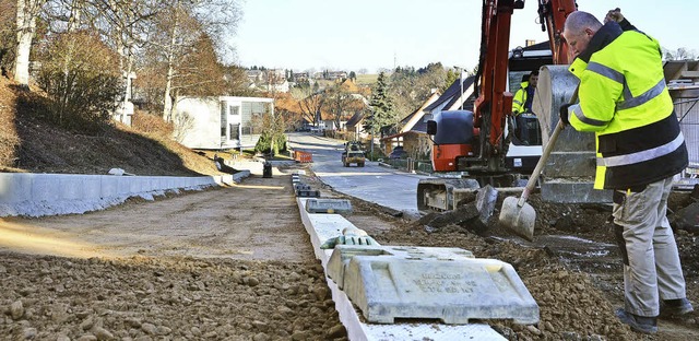 Die neue Haltestelle fr bis zu fnf B...lindenleitsystem) ist bereits gesetzt.  | Foto: Stefan Limberger-Andris