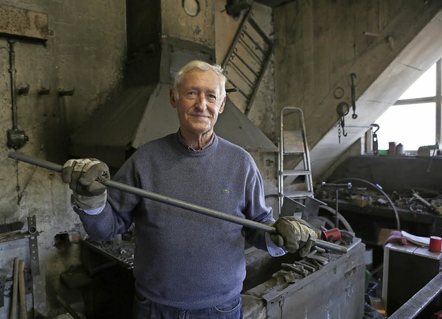 Mit Fritz Heimburger endet eine Handwe...Der Schmied schliet seine Werkstatt.   | Foto: Christoph Breithaupt