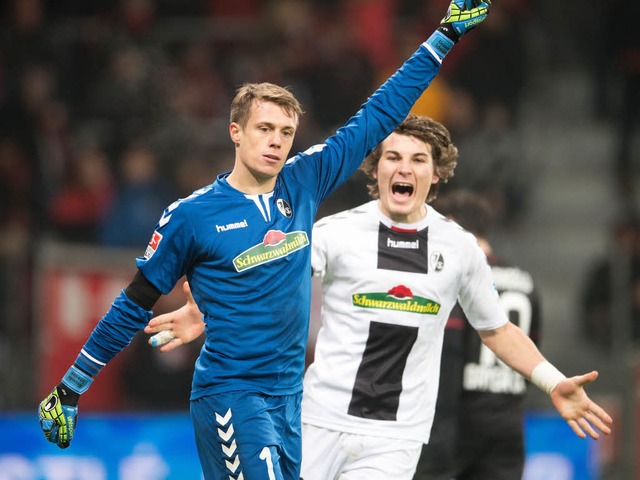 Note 1: Alex Schwolow hatte mageblich...Punkt aus Leverkusen entfhren konnte.  | Foto: dpa