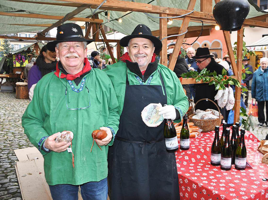 Der Weihnachtsmarkt in Staufen hat wieder zahlreiche Besucher angelockt.