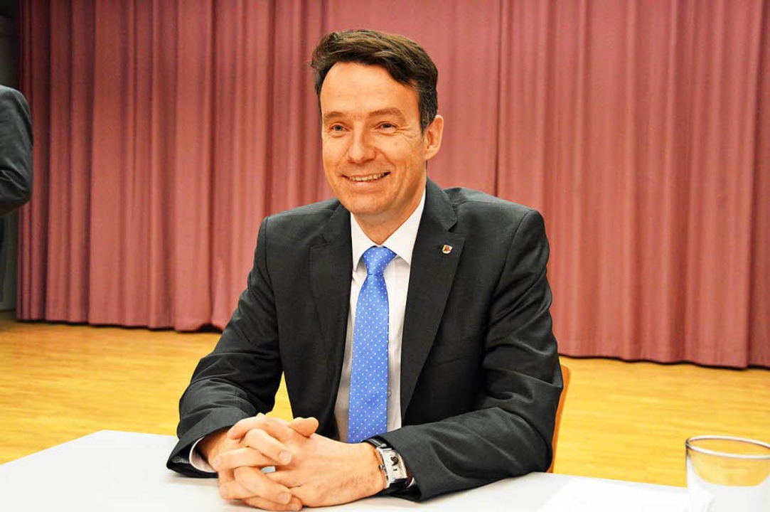 Bürgermeister Andreas Hall (46)  ist i...erneut zum Rathauschef gewählt worden.  | Foto: Gerhard Lück
