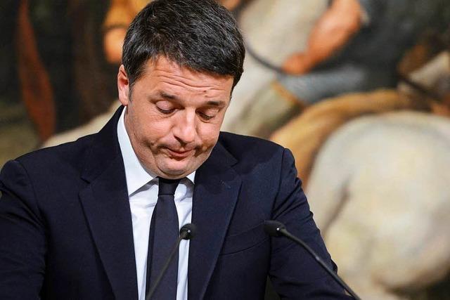 Niederlage bei Referendum: Renzi kndigt Rcktritt an