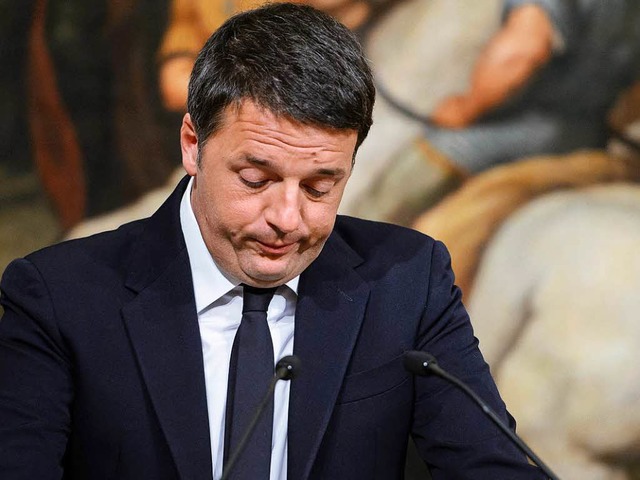 Regierungschef Matteo Renzi hat seinen Rcktritt bekannt gegeben.  | Foto: dpa
