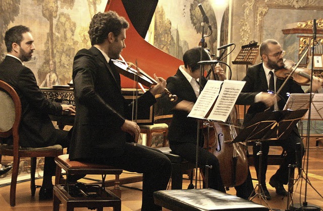 Das Ensemble Diderot prsentierte im j...hlosskonzert franzsische Barockmusik.  | Foto: Hans Jrgen Kugler