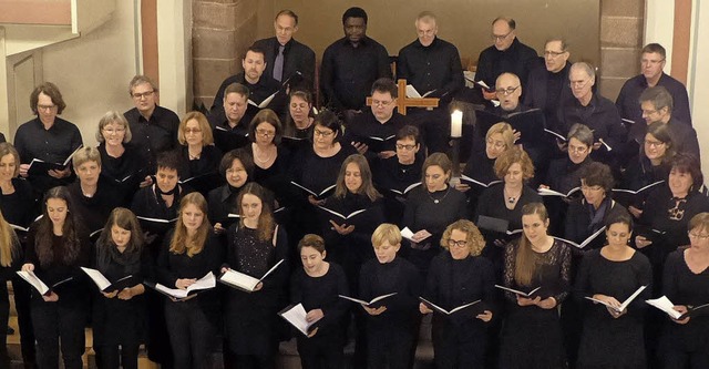 Der CVJM-Chor bei seinem Konzert in Denzlingen   | Foto: Annette Preuss