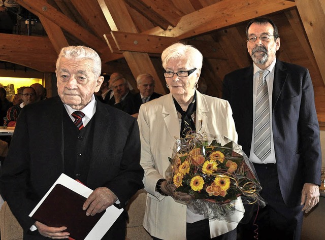 Vor gut einem Jahr feierte Ihringens A...ne und mit Brgermeister Martin Obert.  | Foto: Archiv: Kai Kricheldorff