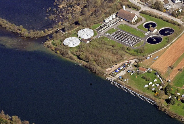 Immer weniger industrielles Abwasser fliet durch die Klranlage in Brennet.   | Foto: Erich Meyer