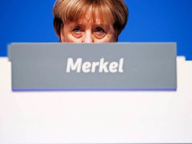 Angela Merkel beim Bundesparteitag der CDU in Essen  | Foto: dpa