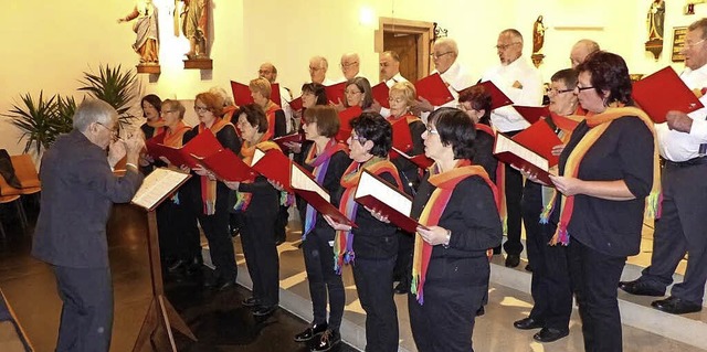 Den ersten Konzertteil erffnete der K...em Festgottesdienst aufgefhrt hatte..  | Foto: Ilona Seifermann