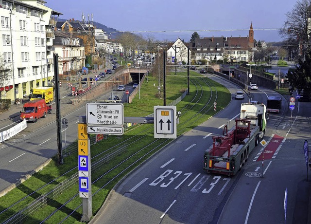 Der Stadttunnel soll im Freiburger Ost...n bestehenden Tunnel angedockt werden.  | Foto: ThomAs Kunz