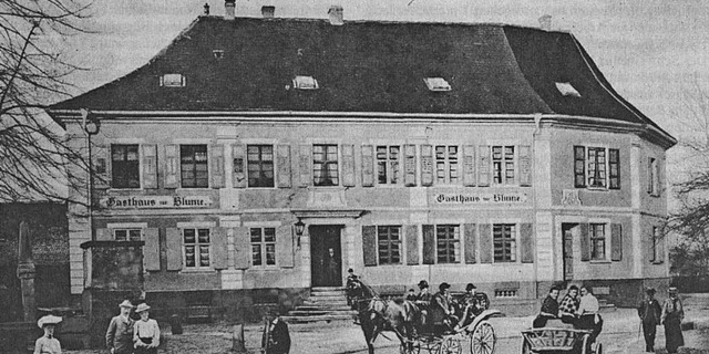 Das Gasthaus Blume auf einer Ansichtskarte aus dem Jahr  1905   | Foto: Privat/Ehmann