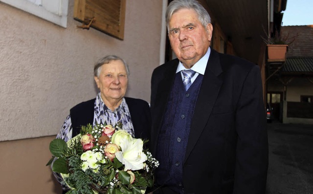 Helene und Adolf Jenne sind schon lange beisammen.  | Foto: Herbert Trogus