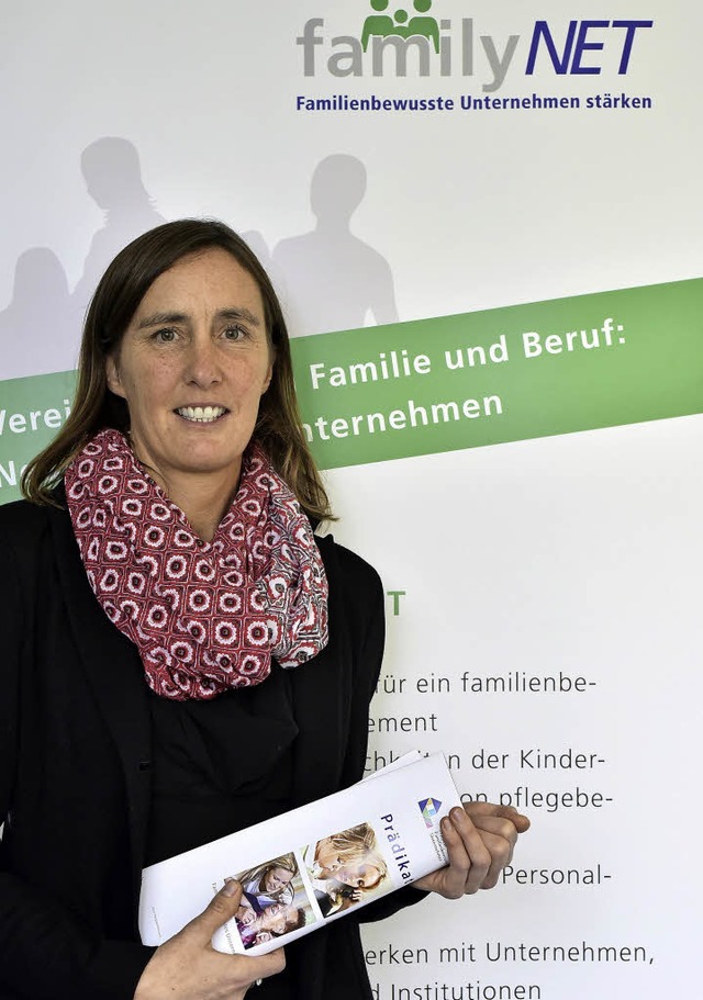 Silke Jger-Warnecke ist in Freiburg A...e familienfreundlicher werden wollen.   | Foto: Thomas Kunz