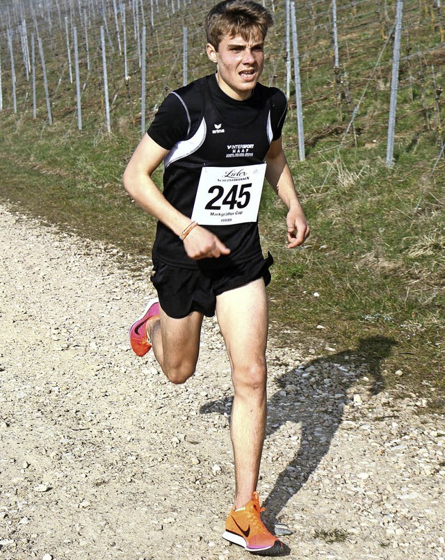 Trgt knftig das Trikot des LAC Freiburg: Markus Grger   | Foto: Stinn