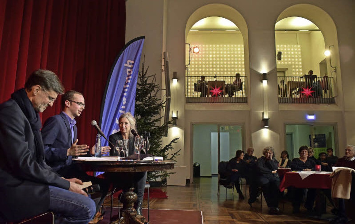 Bettina Schulte, rmin Langer und Josef Mackert (von rechts) im Gesprch   | Foto: Thomas Kunz