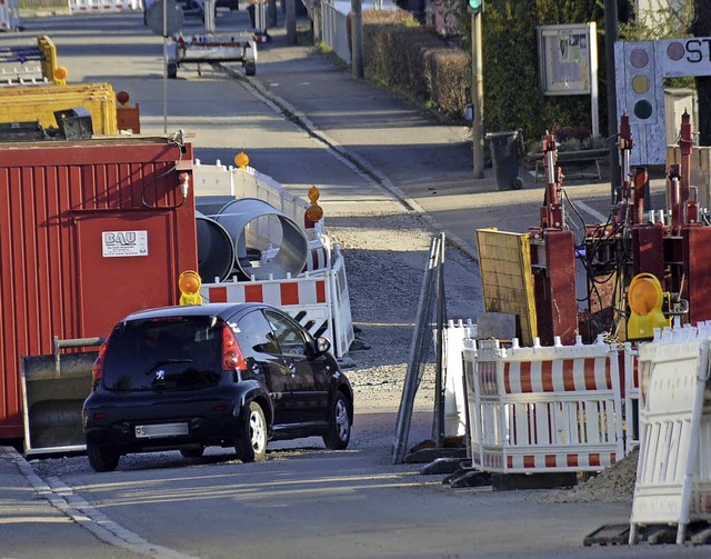 Die Baustelle in Warmbach.  | Foto: Horatio Gollin