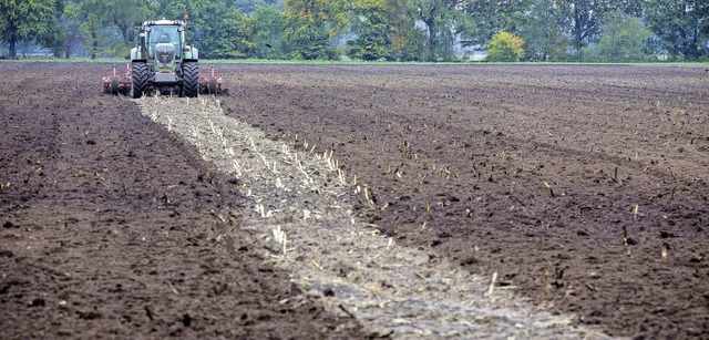 Bauern brauchen cker &#8211; aber man...en darin vor allem knftiges Bauland.   | Foto: dpa