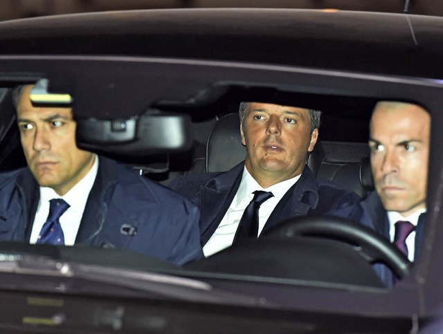Matteo Renzi kurz vor seinem Rcktritt am Mittwoch   | Foto: AFP