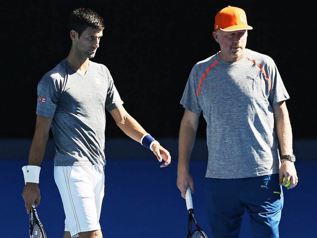 Nach drei Jahren machen Ausnahmeknner...utscher  Trainer Boris Becker Schluss.  | Foto: dpa