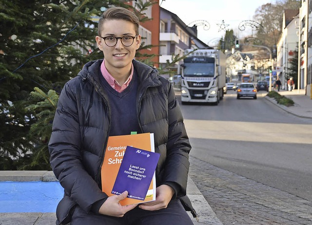 David Joos, Vorsitzender der JU-Bonndo...och sicherer machen&#8220; erarbeitet.  | Foto: Stefan Limberger-Andris