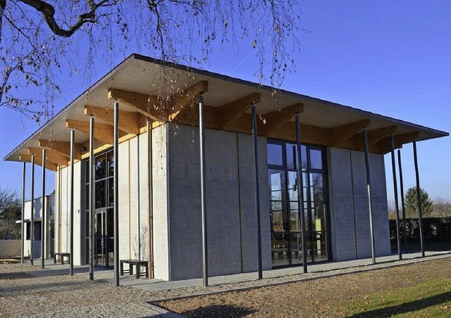 Als Ort der Ruhe, der   neue Kraft spe...das neue Friedhofshaus in Eimeldingen.  | Foto: Fritz Wilhelm