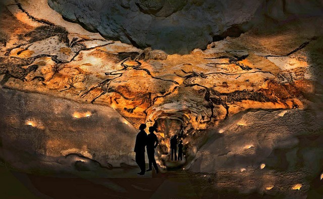 Ein Blick ins Innere der Hhlenreplik von Lascaux  | Foto: Zentrum fr Hhlenmalerei