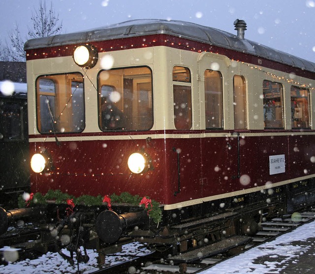 Die Kandertalbahn bietet am 15. Dezemb...ngerdienst zur   Weihnachtsstrae an.   | Foto: Kandertalbahn