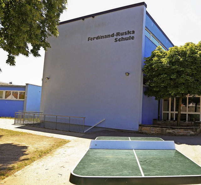 Fr den Ausbau der Ferdinand-Ruska-Sch...hsten Jahr 750000 Euro zur Verfgung.   | Foto: Sandra Decoux-Kone