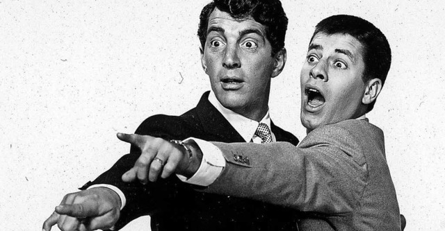 Spt fanden sie sich wieder: Dean Martin und Jerry Lewis   | Foto: AFP