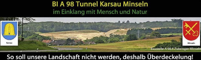 Die Brgerinitiative bietet auf ihrer neuen Homepage Information und Austausch.   | Foto: Repro:BI A98 -Tunnel.