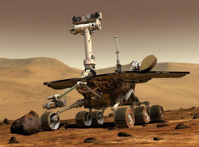 Nasa-Rover Opportunity auf seiner Mars-Mission | Foto: NASA (DPA) Nasa-Rover Opportunity auf seiner Mars-Mission | Foto: NASA (DPA)