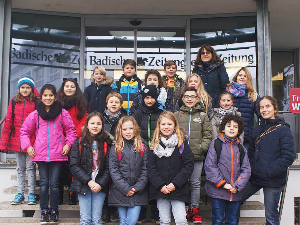 Klasse 4 der Grundschule Wyhl am Kaiserstuhl