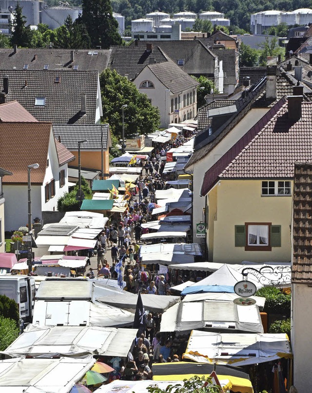 Der Johannimarkt von oben, hier ein Bild von 2015  | Foto: Ralf H. Dorweiler