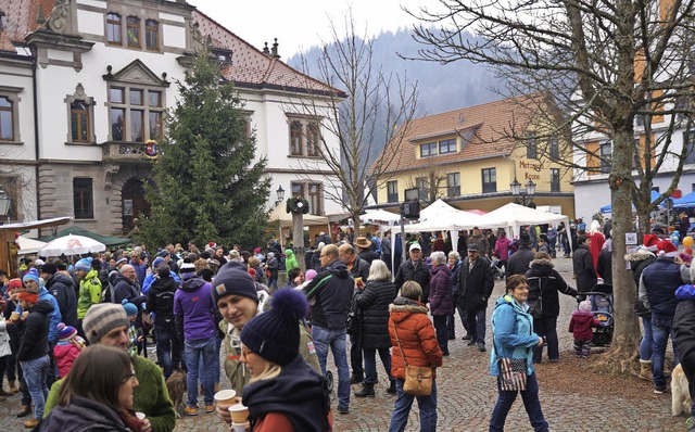 Gut besucht war der Schnauer Weihnach...Herz&#8220; war beliebter Treffpunkt.   | Foto: Wehrle