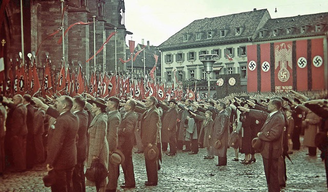 Freiburg zu Zeiten Adolf Hitlers: Kreisparteitag der NSDAP im Juli 1939   | Foto: Egon Fehrenbach