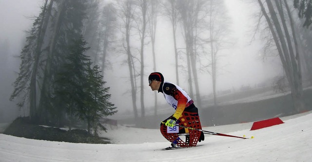 Martin Fleig beim Biathlon   | Foto: dpa