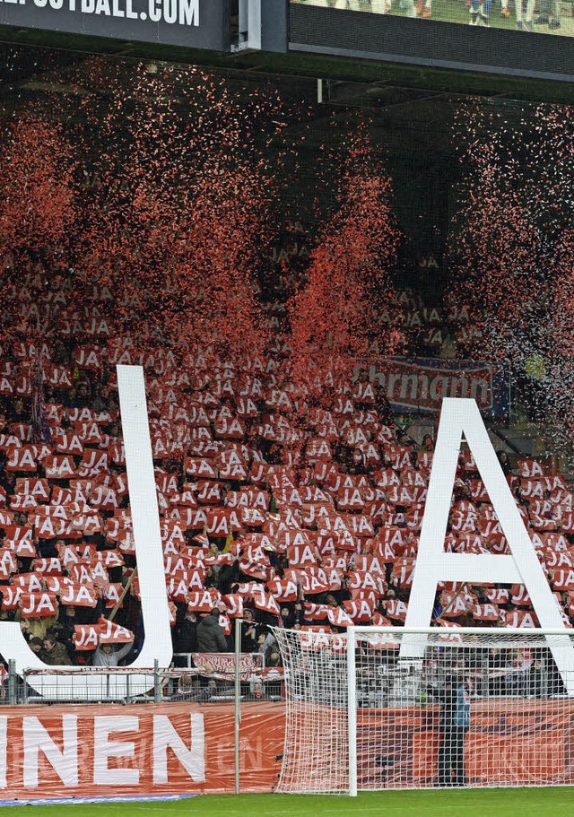 SC-Fans sagen Ja zu einem neuen Stadion.   | Foto: patrick seeger (dpa)