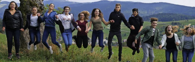 Das ist die neunte Klasse der Bahlinge...eine weiterfhrende Schule mehr geben.  | Foto: edith jakob