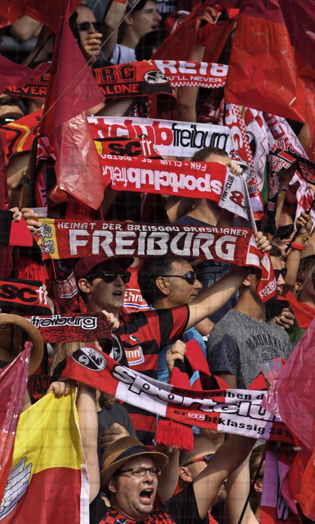 Fans im Stadion   | Foto: P. Seeger (dpa)