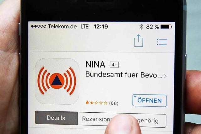 Warum gab es die erste Gefahrenwarnung per App fr die Region?