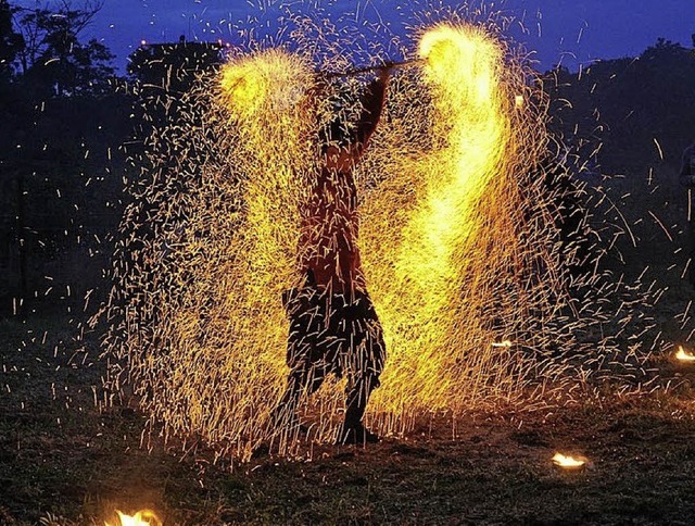 Odins Feuerschau gehrt zu den Highlig...nacht, die Michael Sauer organisiert.   | Foto: Privat/maP