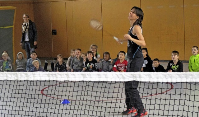 <BZ-FotoAnlauf>&#8222;S&#8217;Cool Mis...icks von Badminton-As Nicole Grether.   | Foto: Privat